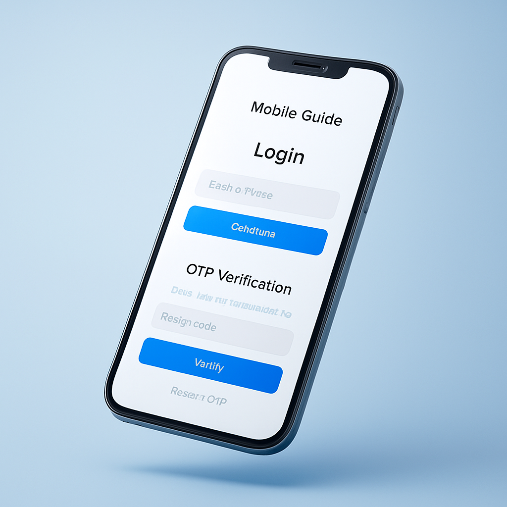 Mobile app interface managed by KNK Digital Marketing